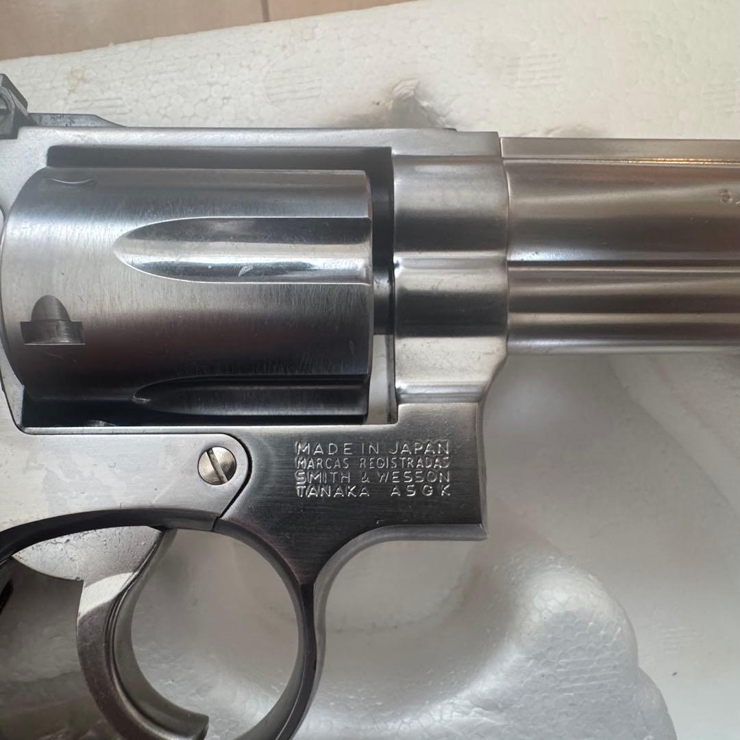 タナカ　S&W　M66　4インチ　ステンレス ジュピターフィニッシュ　ガスガン