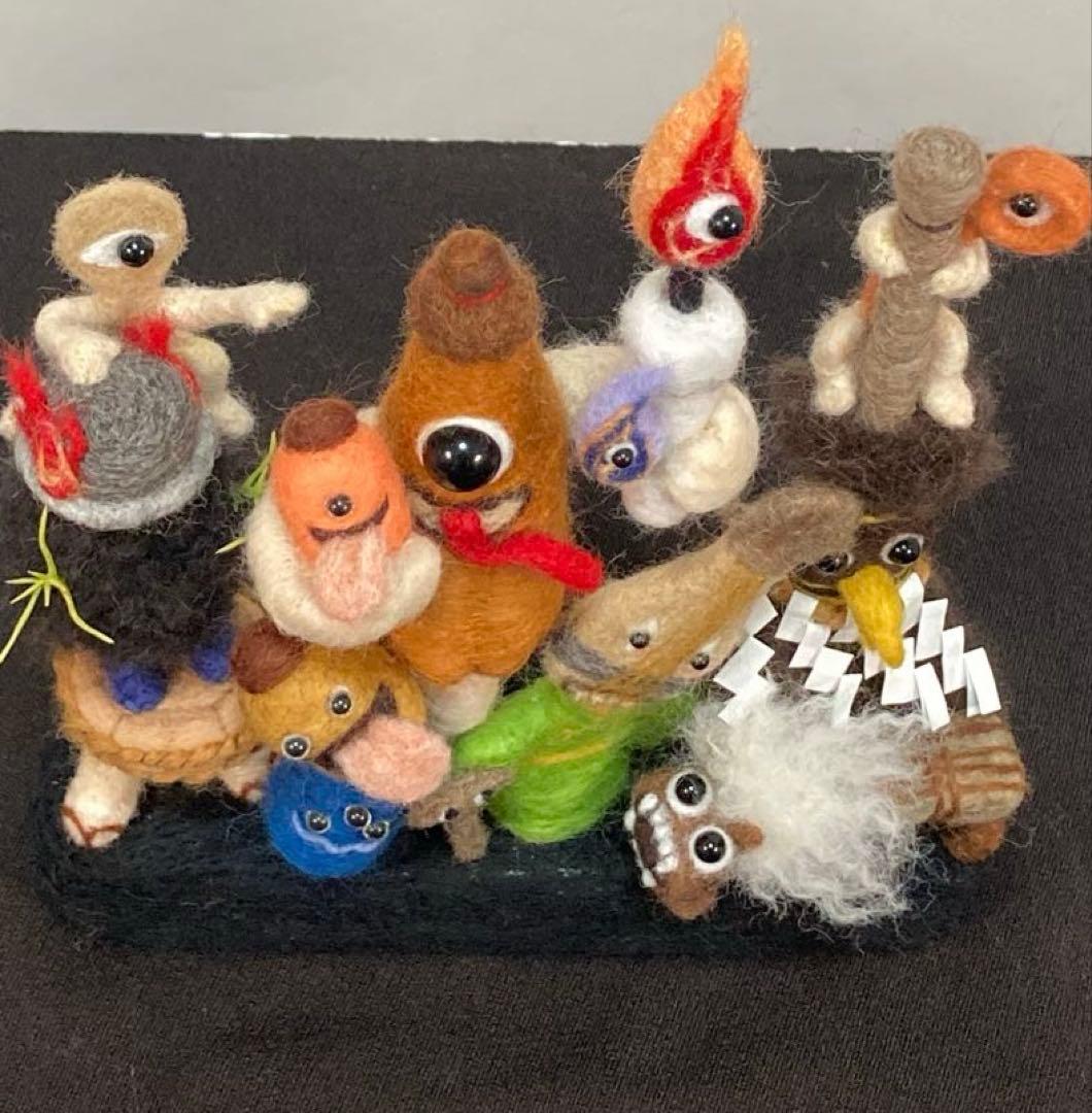 羊毛フェルト　【付喪神】　妖怪　ハンドメイド