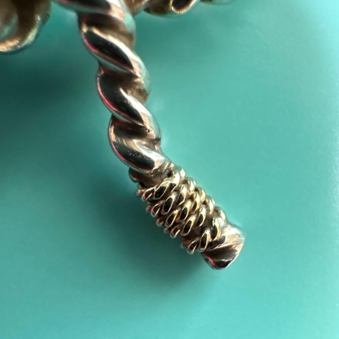 TIFFANY&Co. コンビ ツイスト ロープ リボン ブローチ