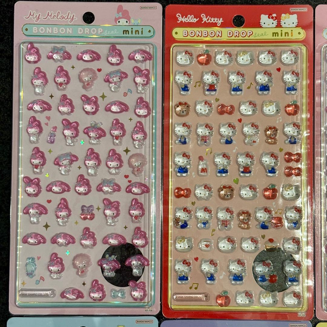 【正規品】サンリオ ボンボンドロップシール mini 8種類 コンプリート①