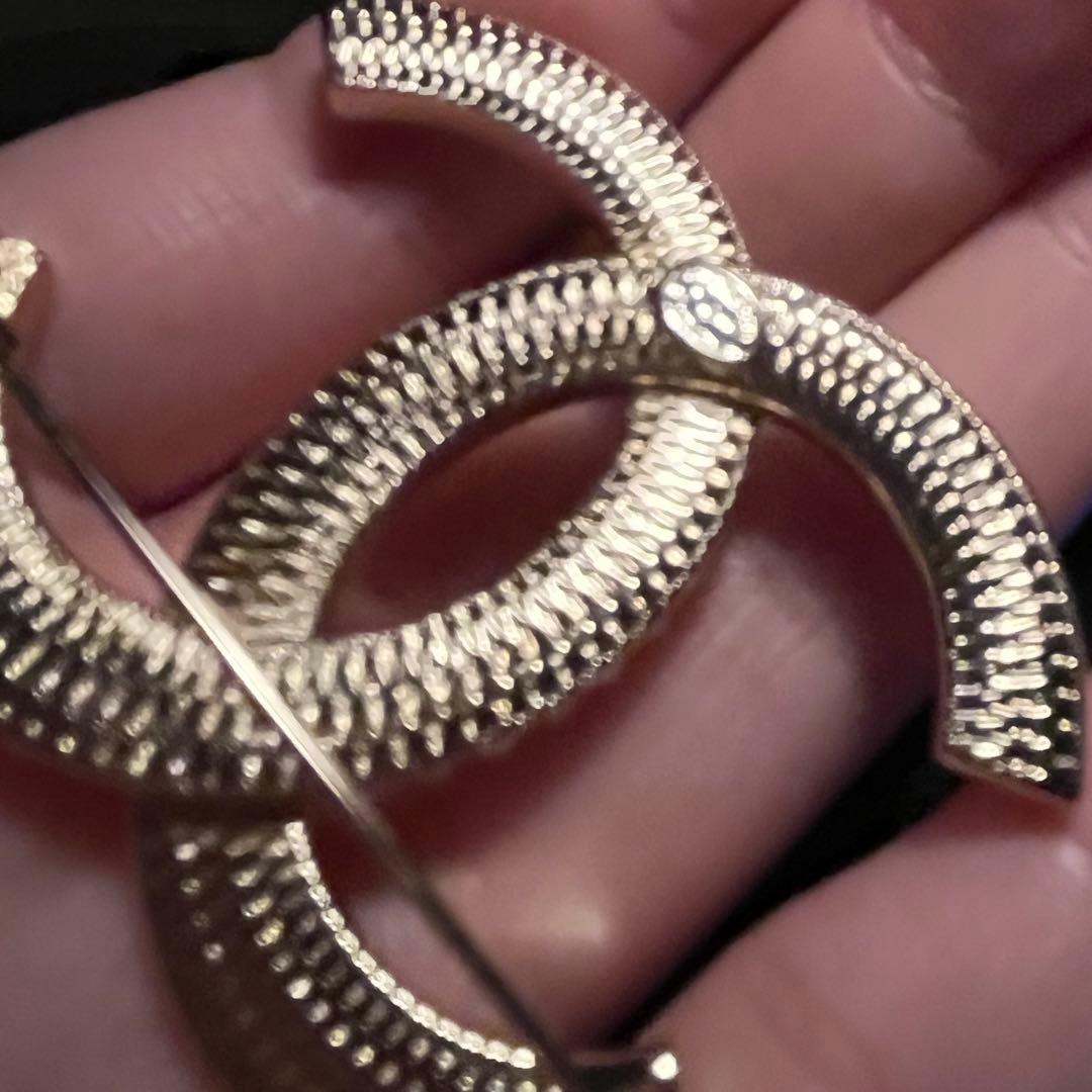 CHANEL CCロゴ ブローチ ゴールド