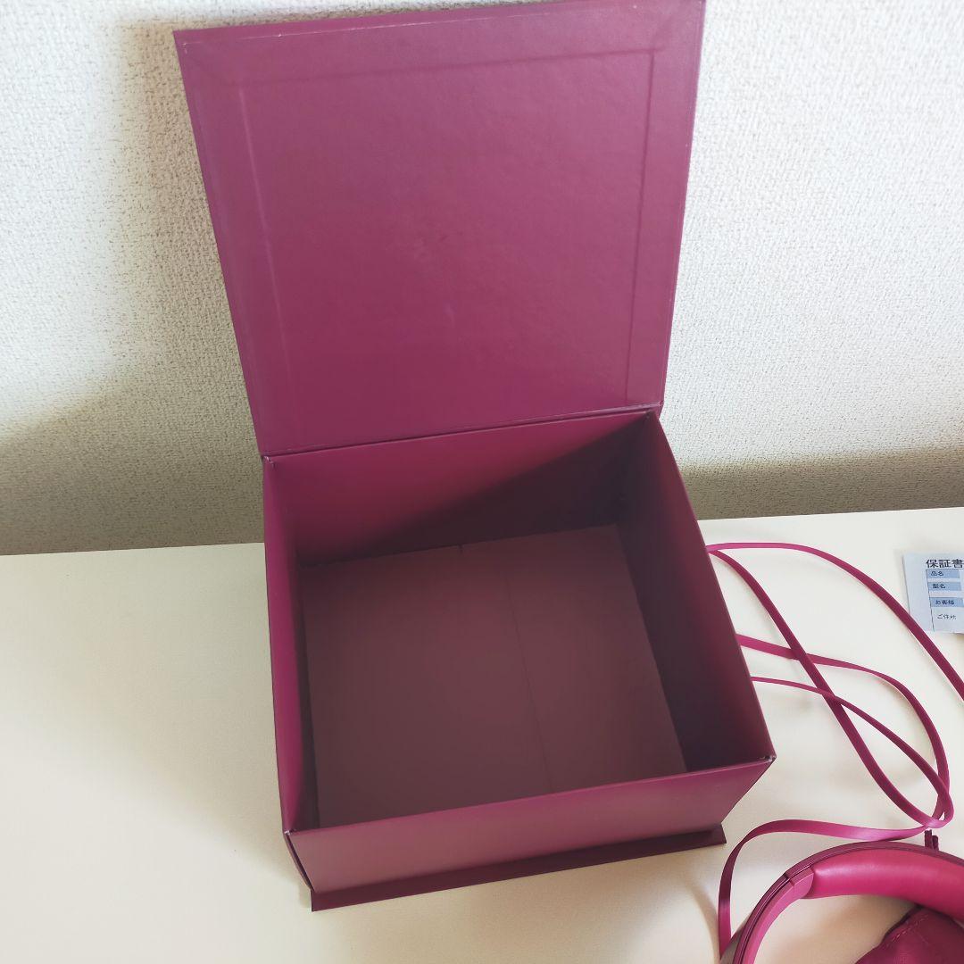 【美品】SONY ヘッドフォン h.ear on MDR-100Aボルドーピンク