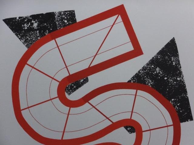 現代美術 菅井汲　直筆サイン『VARIATIONS Ⅳ』リトグラフ 0723ZA