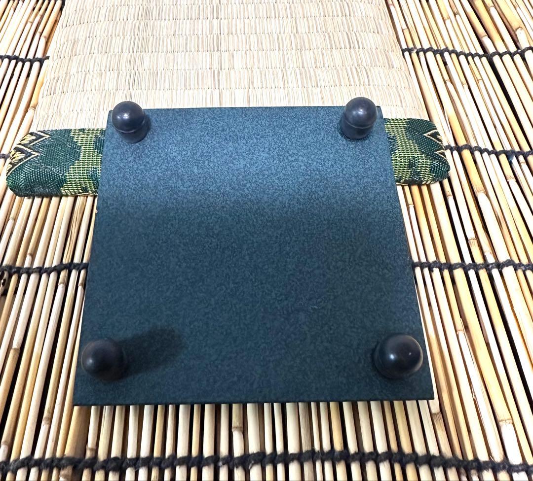 菊地保寿堂奥山清行デザインティーポットよほうＳ　鉄瓶敷きおりがみ　南部鉄瓶