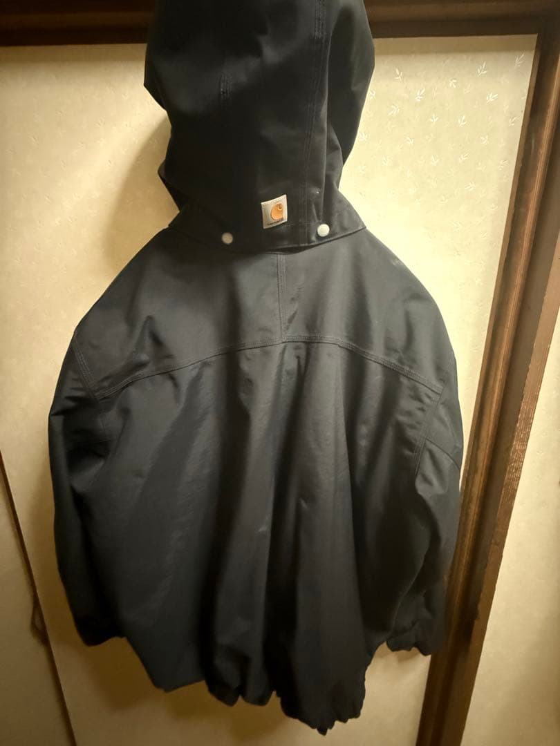 Carhartt ブラックジャケット AECON刺繍