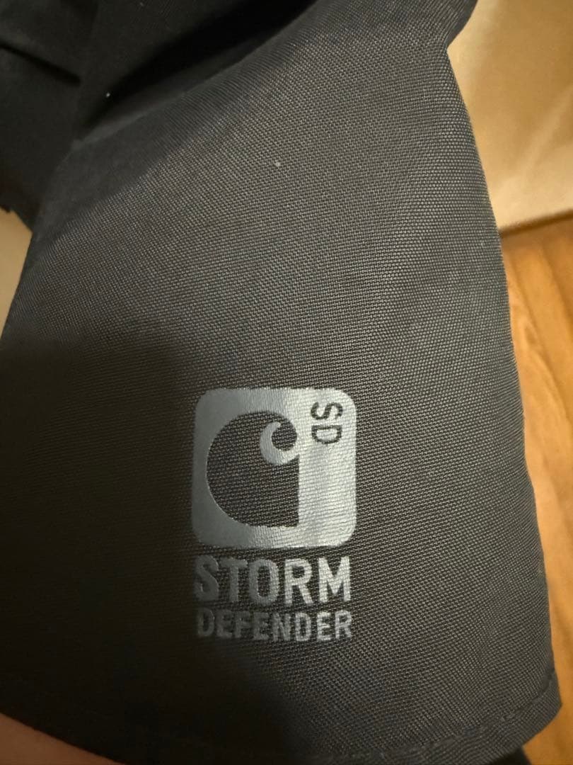 Carhartt ブラックジャケット AECON刺繍