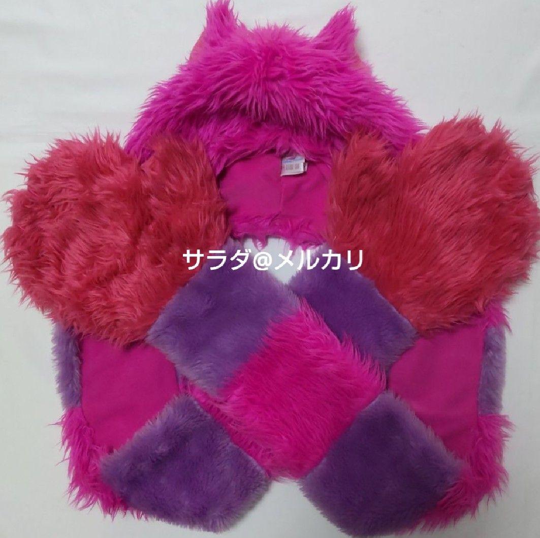 ディズニー　レア　チェシャ猫　ファンキャップ　マフラーキャップ　防寒