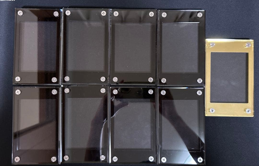 H　スクリューダウン1/2インチ　9個セット　フレーム　黒　金