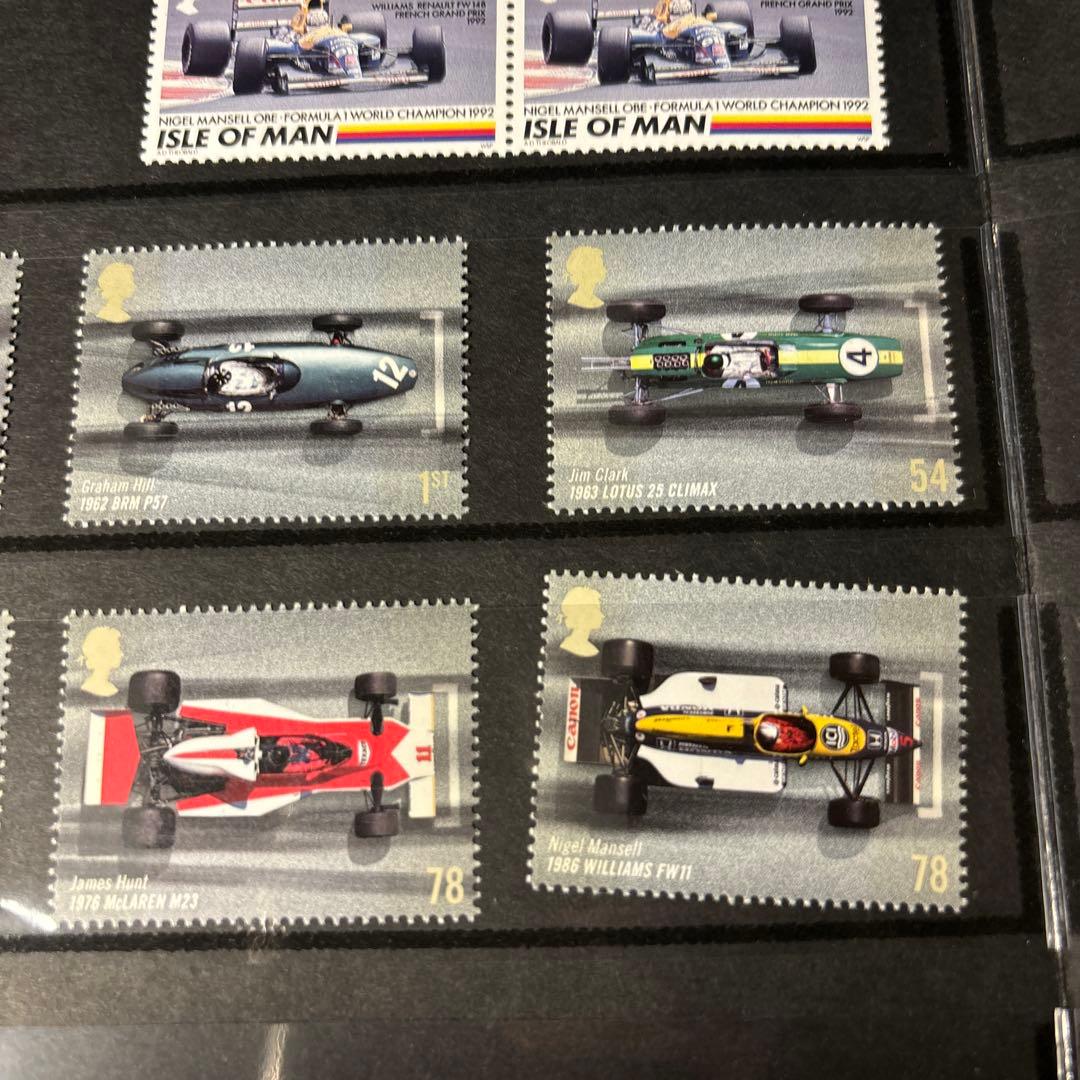 マン島1992年F1記念切手