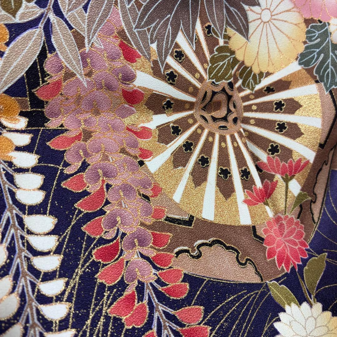 ⁂daoi20050509様⁂【振袖フルセット】極美品 草花御所車 7点セット