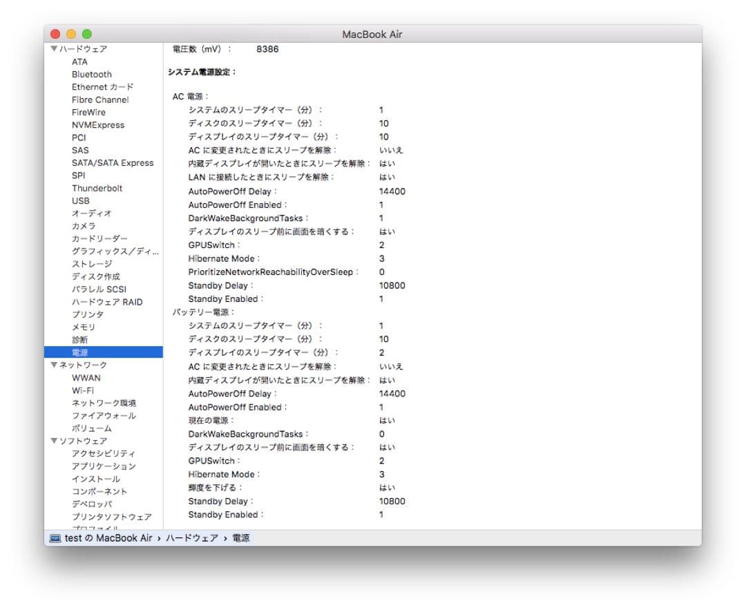 MacBook本体 MacBook Air (11-inch, Early 2014) 128GB
