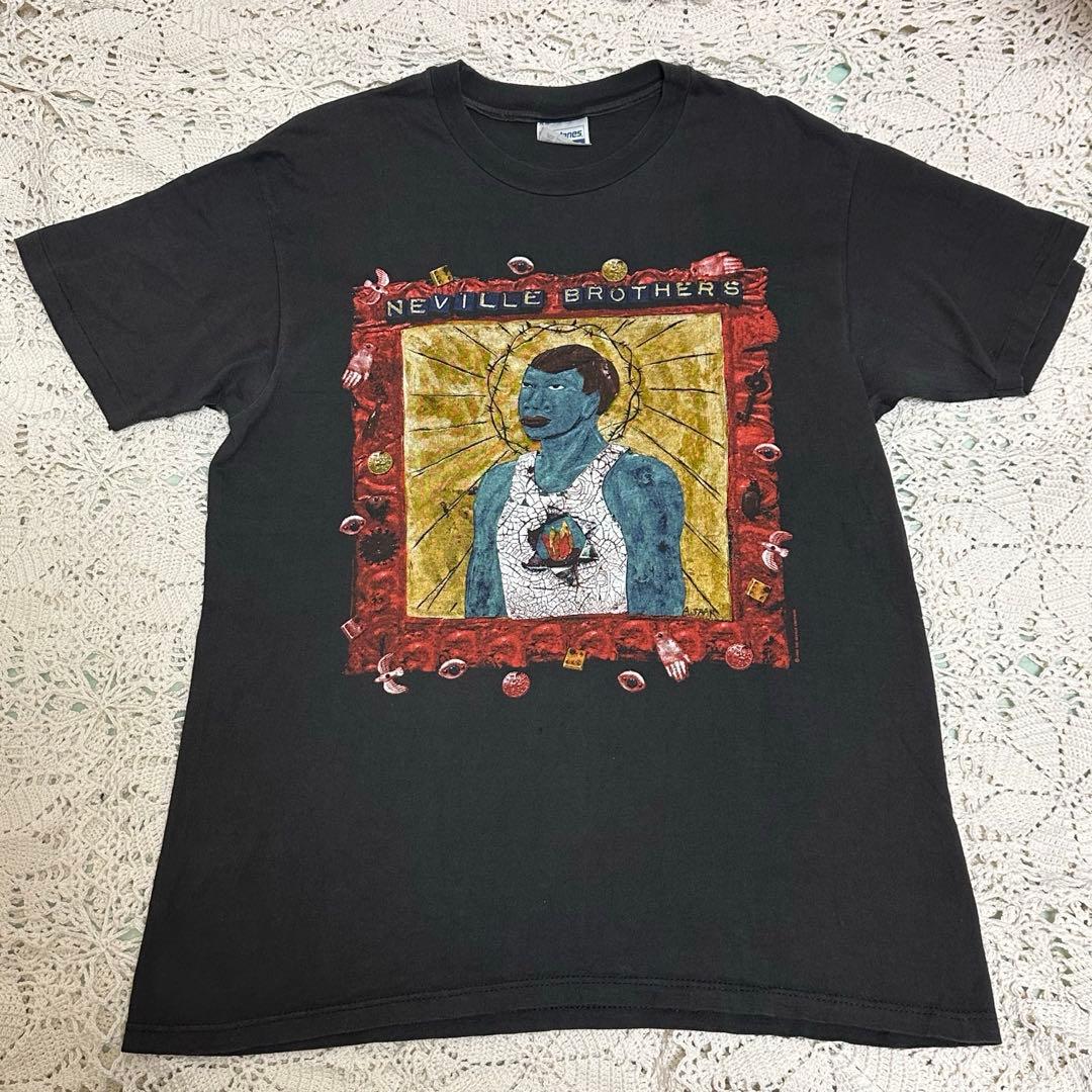 希少☆ネヴィル・ブラザーズ☆バンドTシャツ☆ブラック☆Lサイズ☆プリントTシャツ