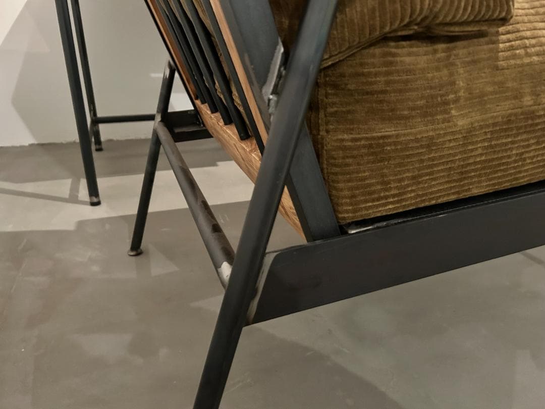 ★週末セール★インダストリアルブランチ【1人掛けソファ（展示品）】アイアン家具