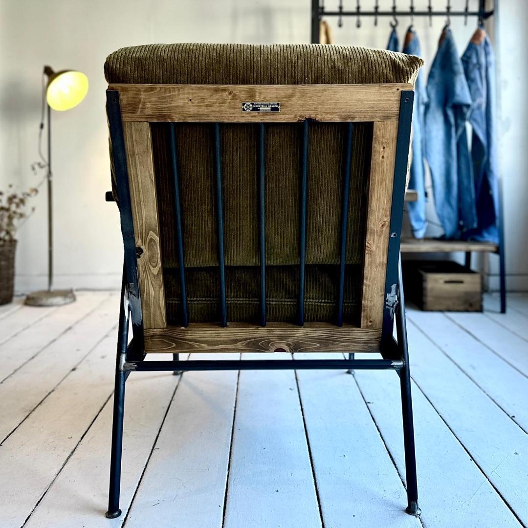 ★週末セール★インダストリアルブランチ【1人掛けソファ（展示品）】アイアン家具