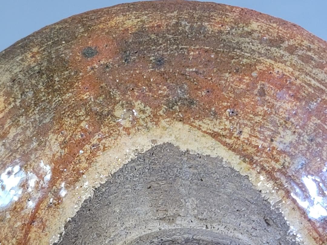 茶道具 赤楽平茶碗 豊助作 時代物