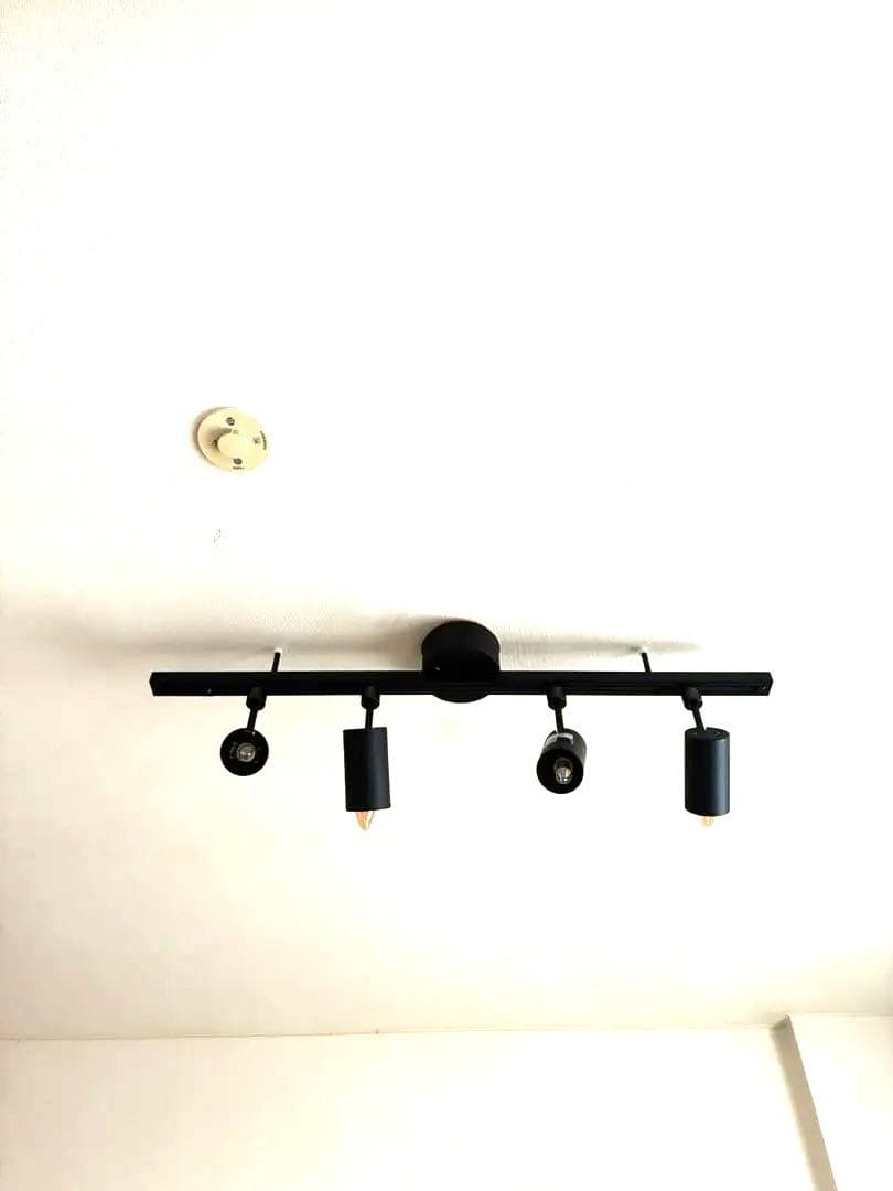 無印良品 システムライト本体+スポットライトx4 　ダクトレール