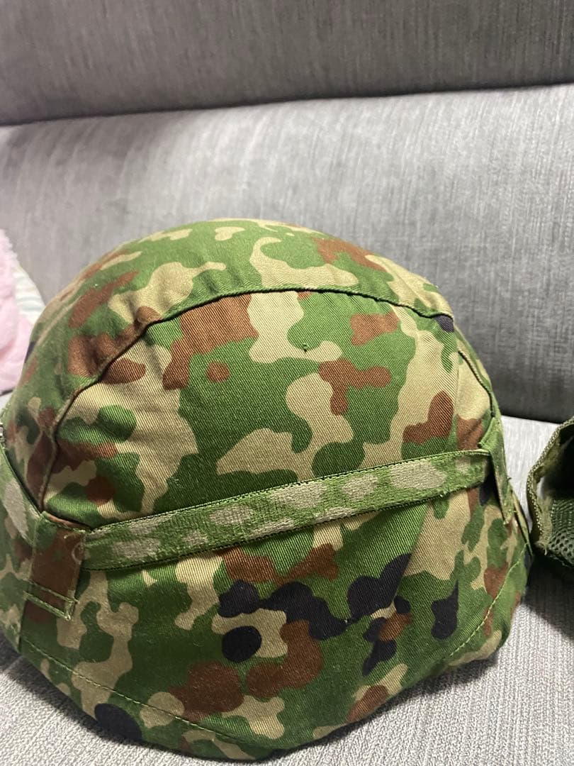 陸自迷彩 鉄帽レプ 鉄鉢　メッシュパッド付き