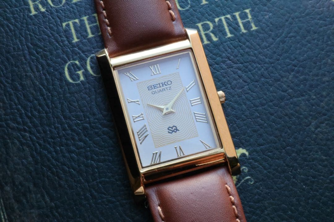 SEIKO tank ゴールド レクタンギュラー 稼動品