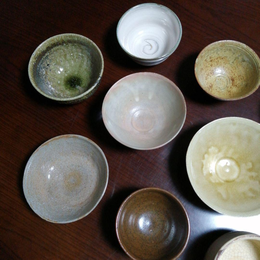 茶碗10個まとめ売り　飴釉楽茶碗など