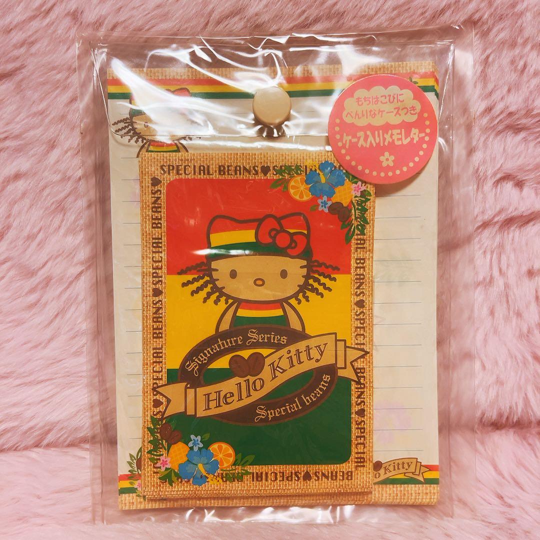 希少レア　ハローキティ　日焼け　ドレッド　ケース入りレターセット　メモ　2001