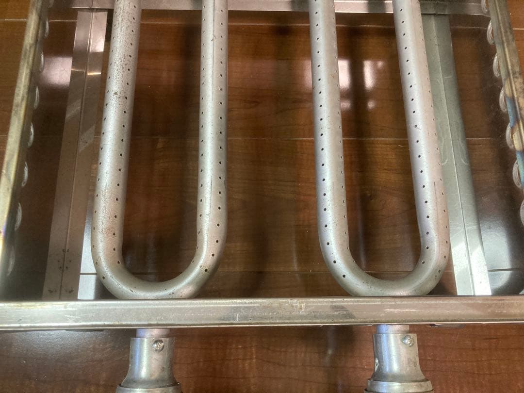 業務用　銅板　たこ焼き器　28穴　2連　プロパン　LPガス　店舗　屋台