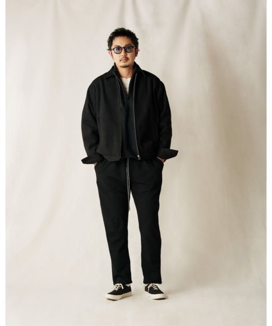 【美品】キャリー　メルトンスウィングトップ　ジャケット　ブルゾン　24AW 黒