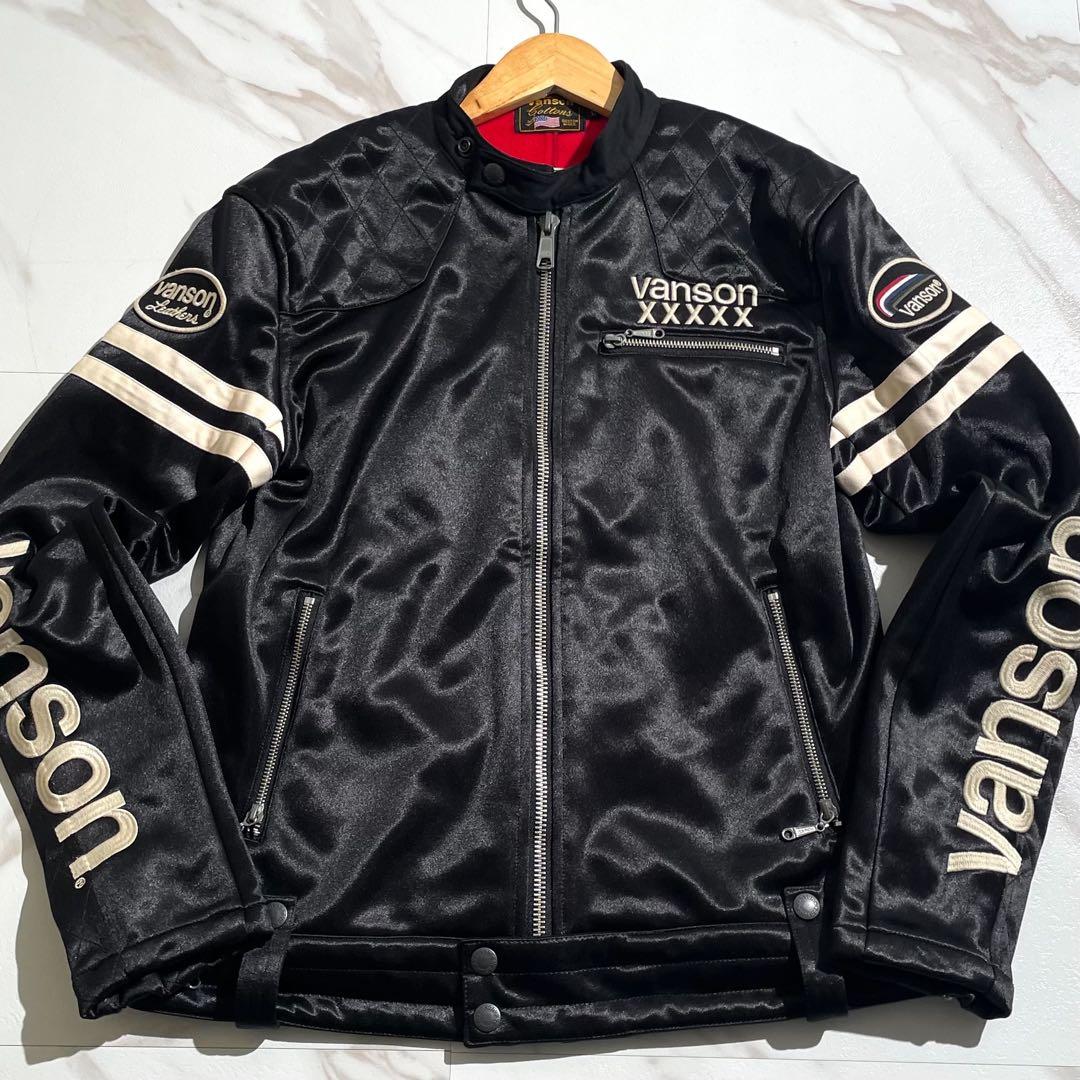 希少✨ VANSON ライダース スカルボーン 刺繍 スカル 髑髏 50周年