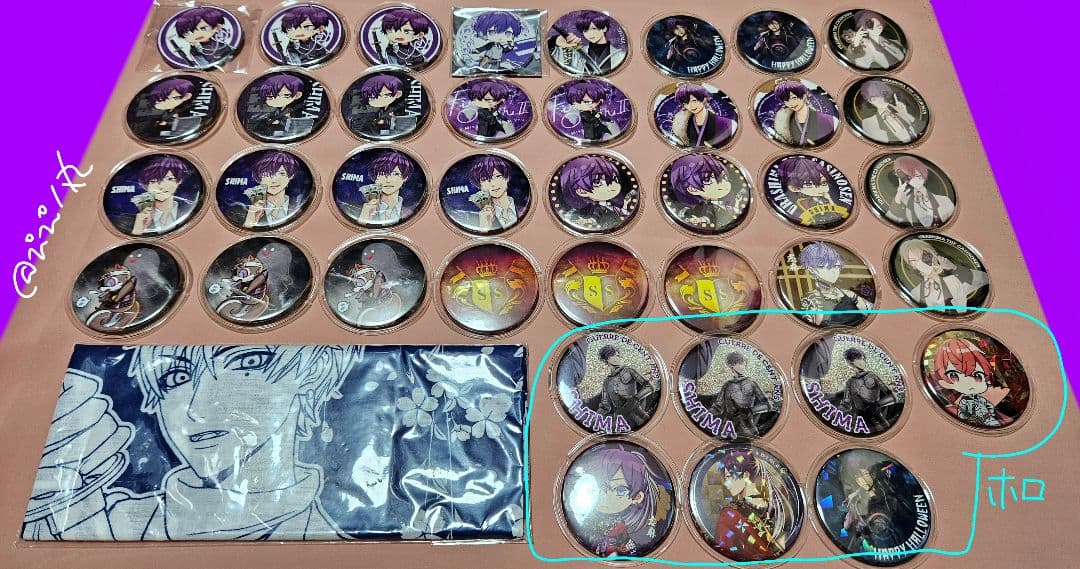 浦島坂田船 USSS 志麻 ワン まとめ/旧法被 缶バ クルパ ハート缶 〜定価