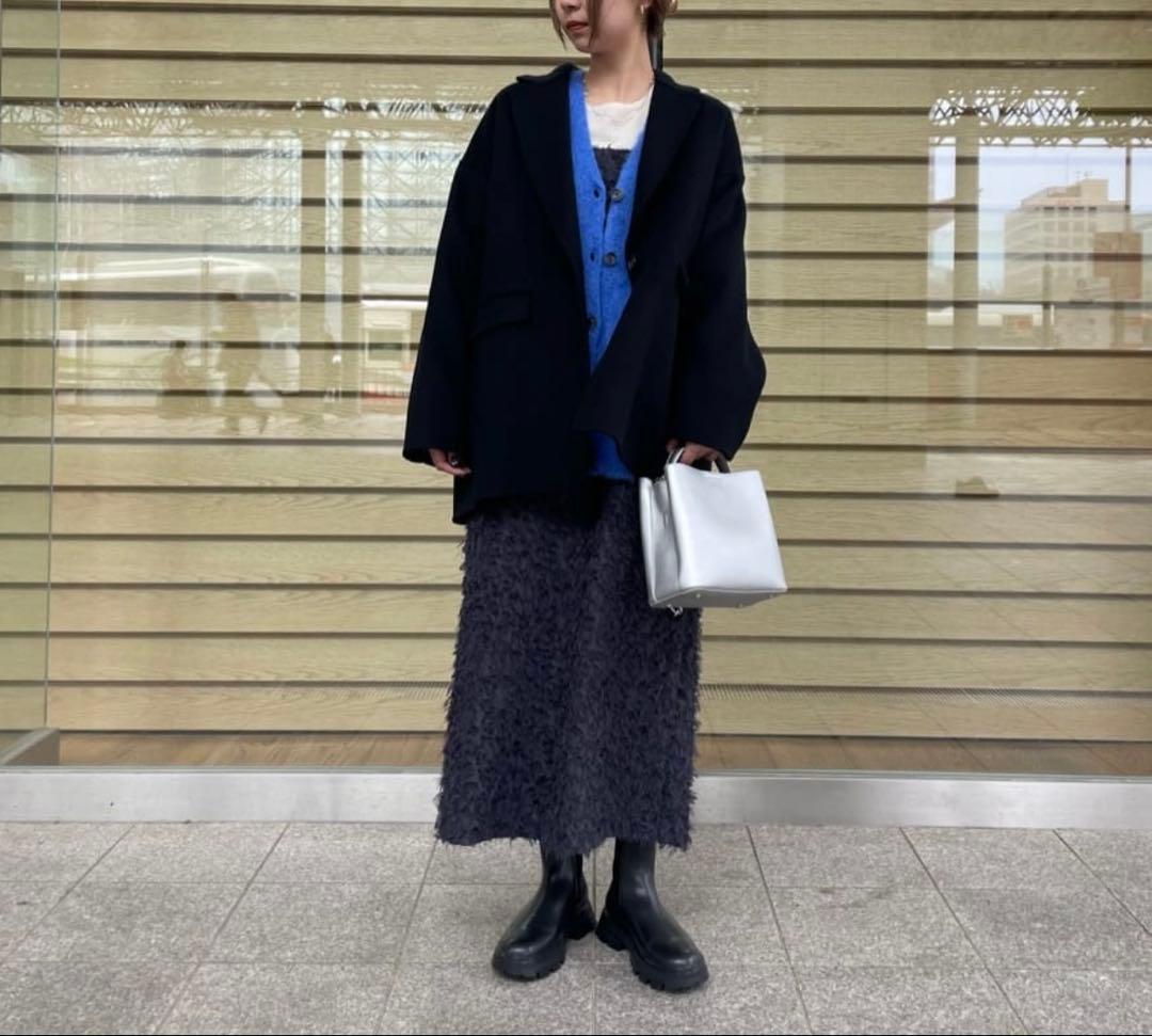 【未使用】BEAUTY&YOUTH リバー テーラードミドルコート　黒M