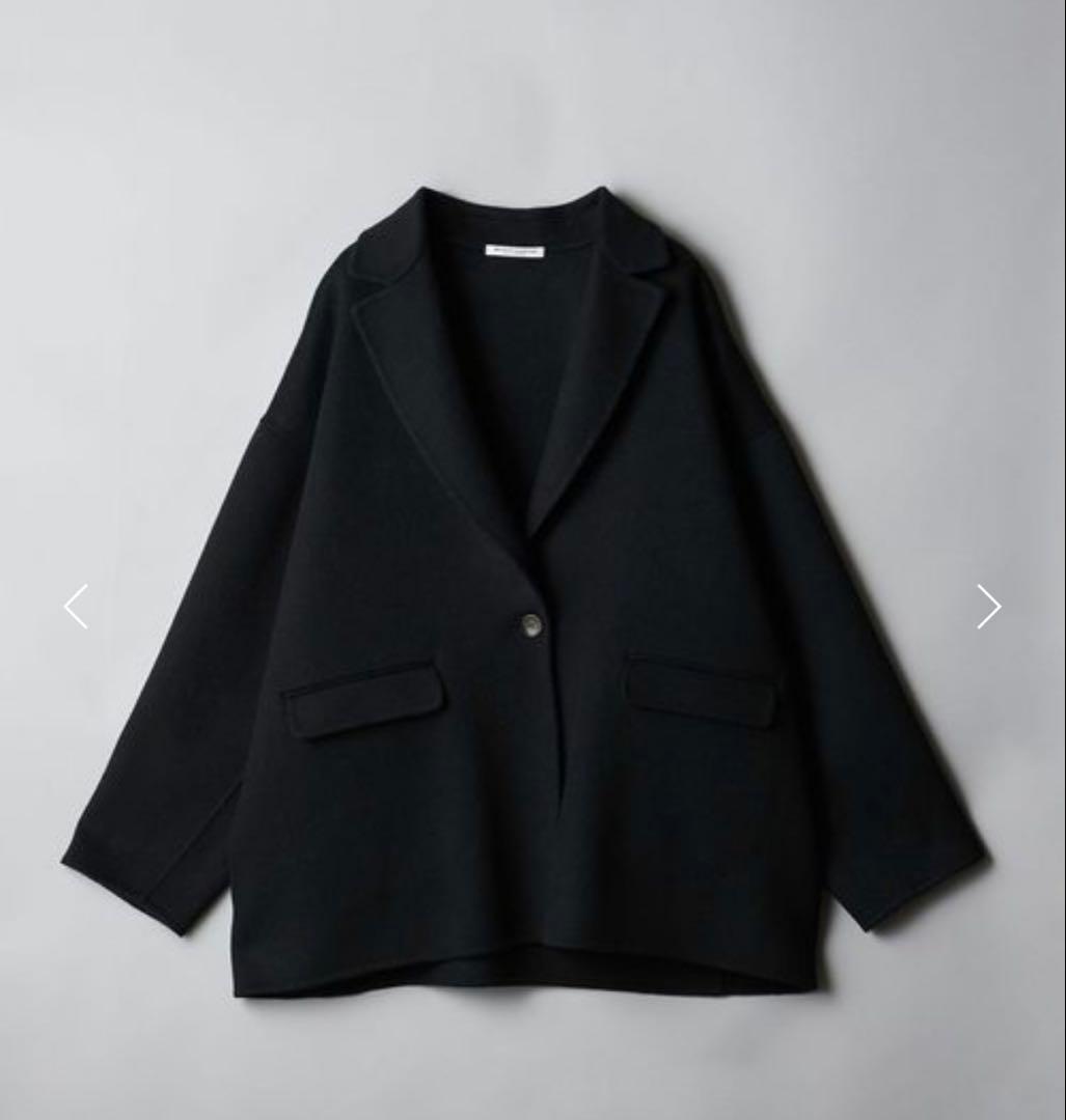 【未使用】BEAUTY&YOUTH リバー テーラードミドルコート　黒M