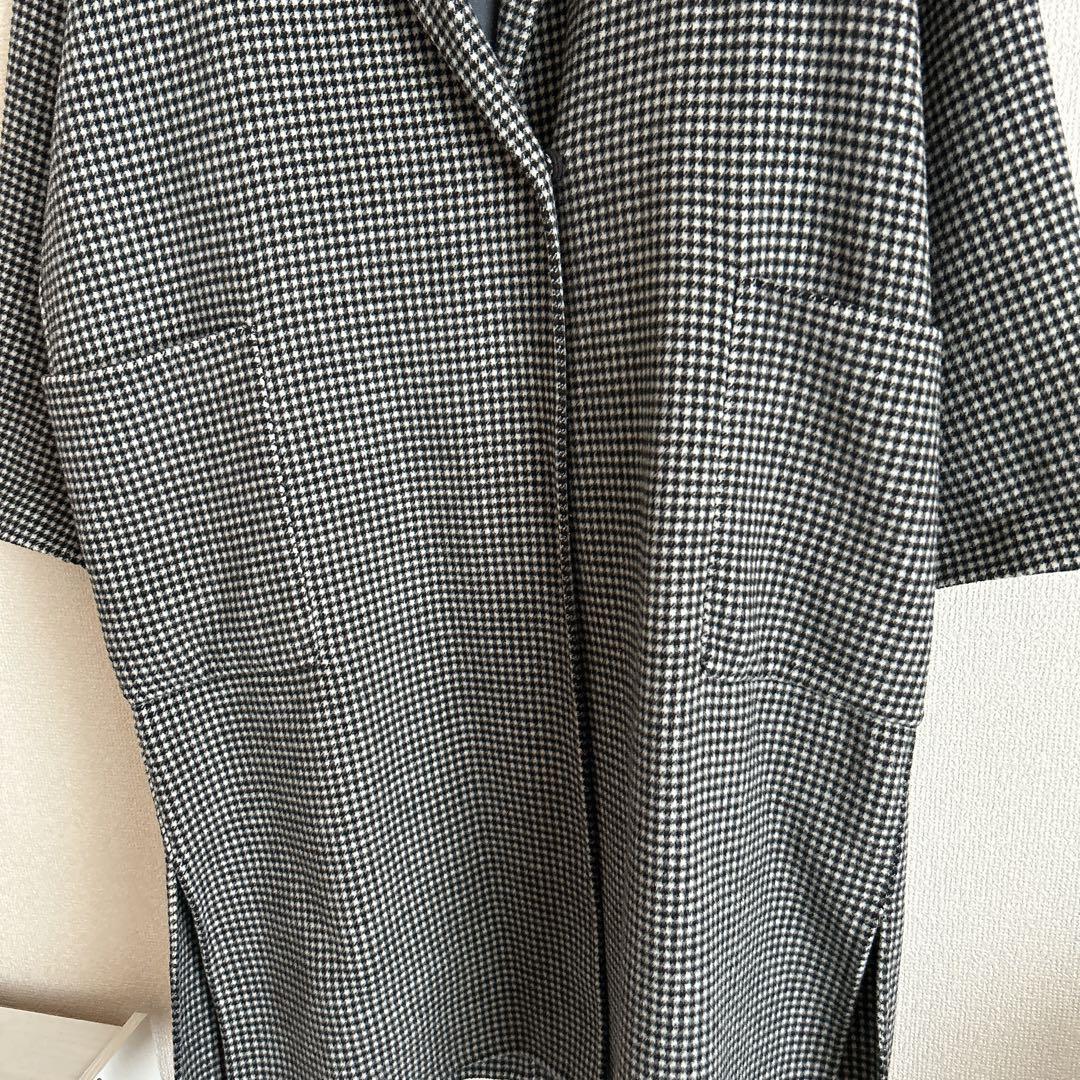 スローブイエナHAMILTONダブルフェイスウールロングコート　フリー