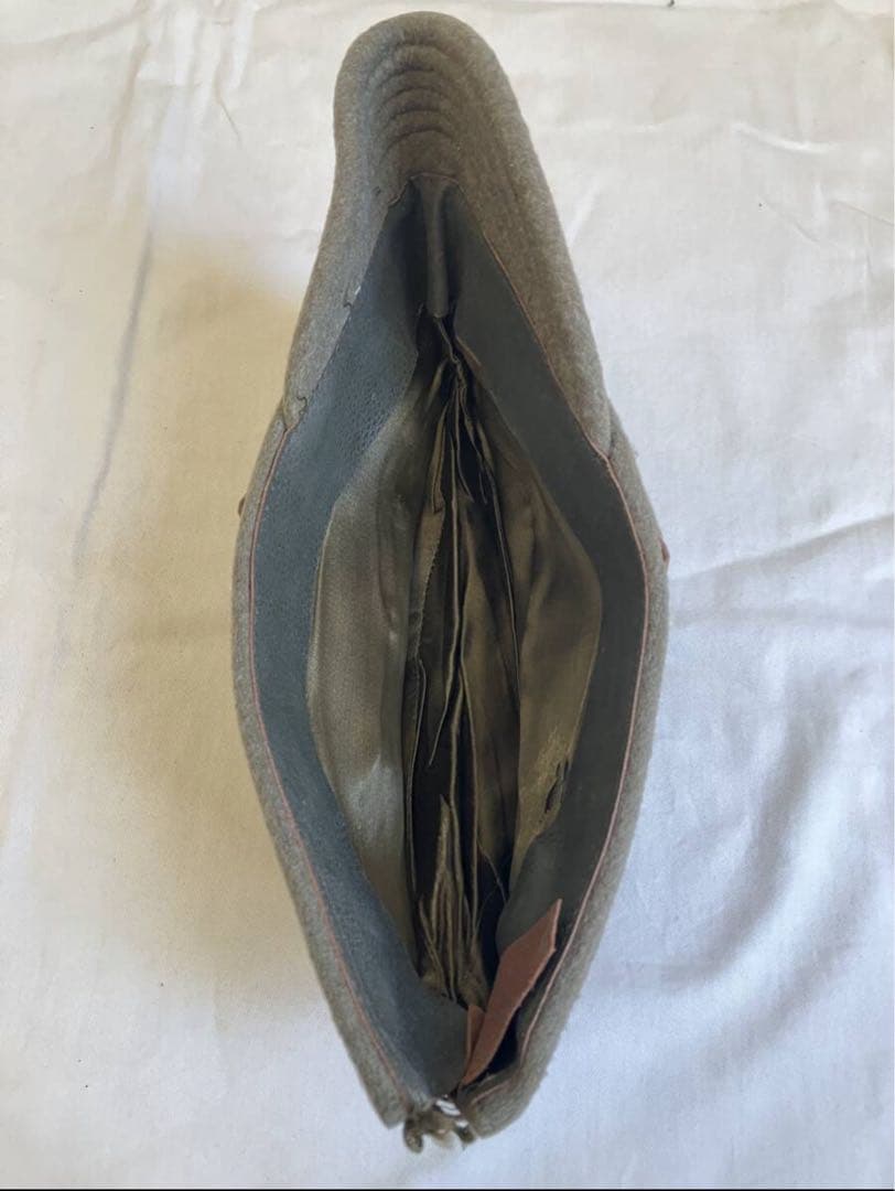 旧日本軍陸軍将校冬用略帽前星章欠なるもサイズ大きめ58〜後調節紐60cmまで可能