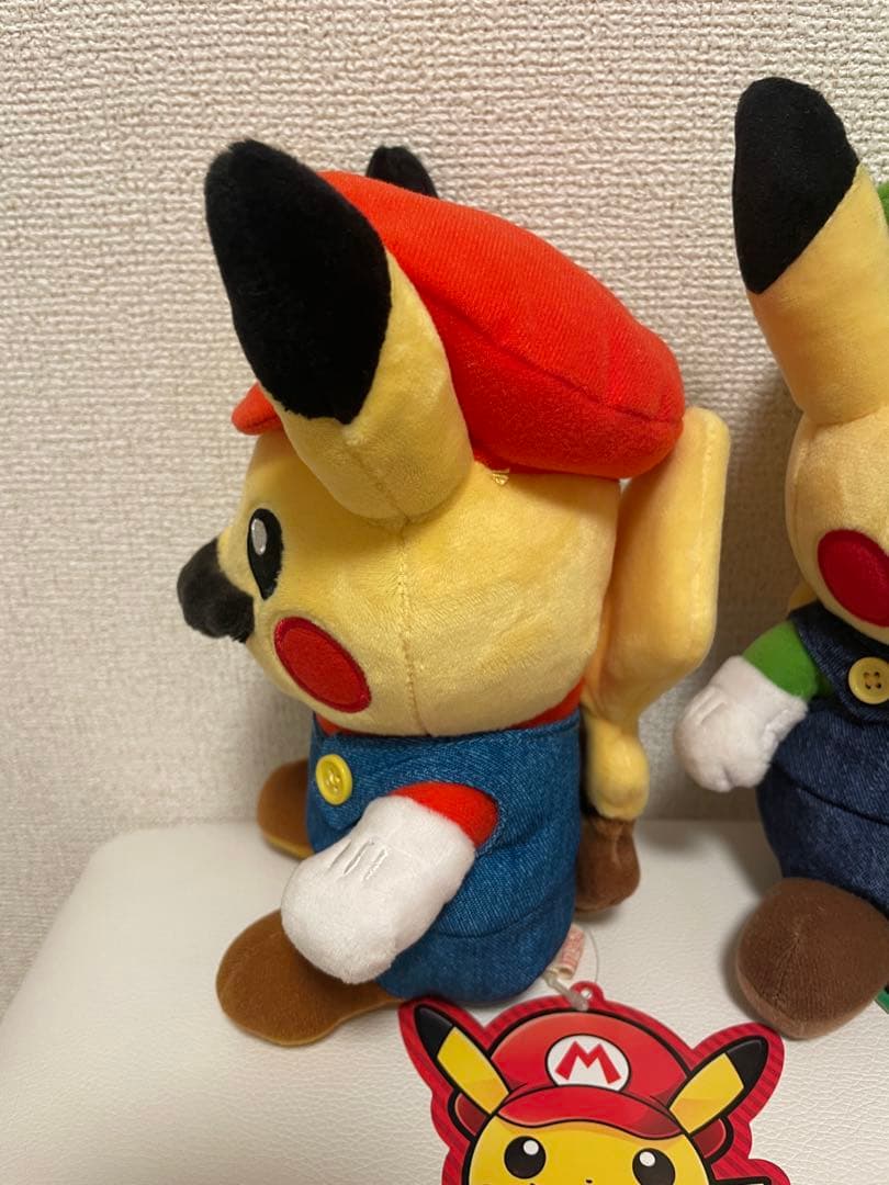 マリオピカチュウ ルイージピカチュウ　ぬいぐるみ　限定品
