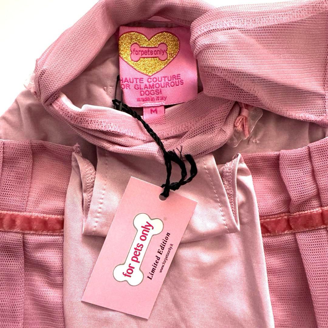 【希少・未使用】for pets only ローズピンク ドレスMサイズ 犬服
