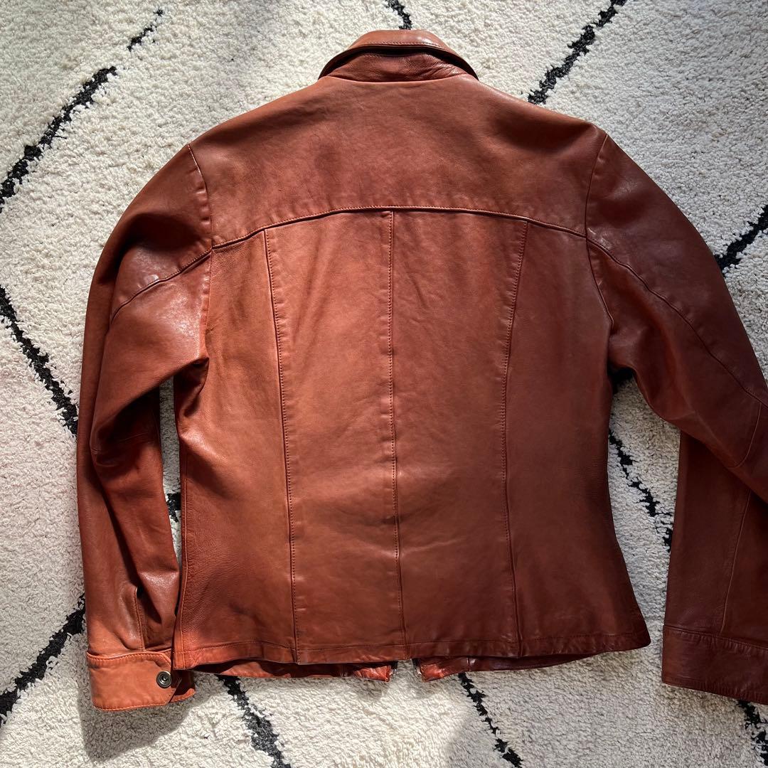 ジャケット・アウター 00s avirex sheep leather jacket brown