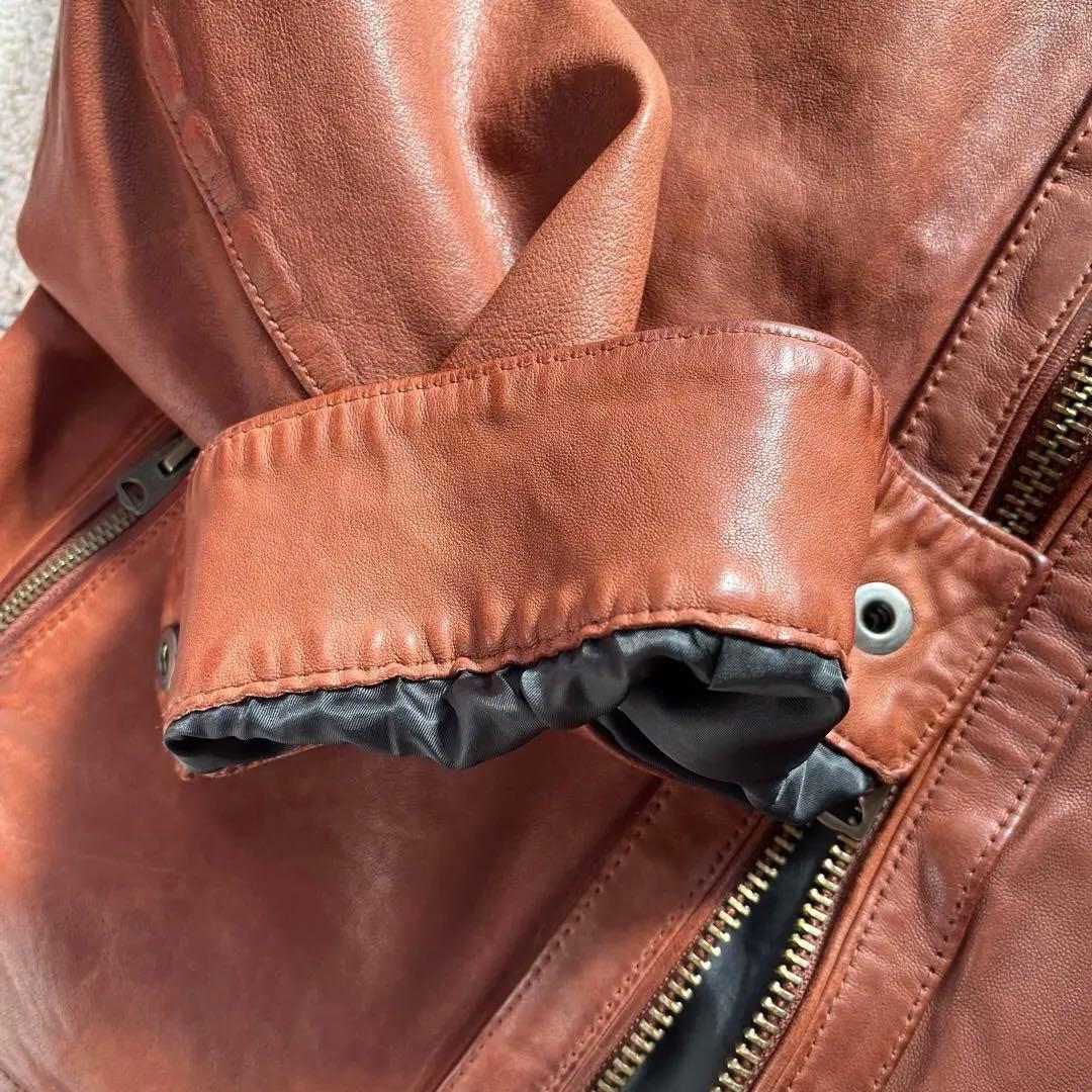 ジャケット・アウター 00s avirex sheep leather jacket brown