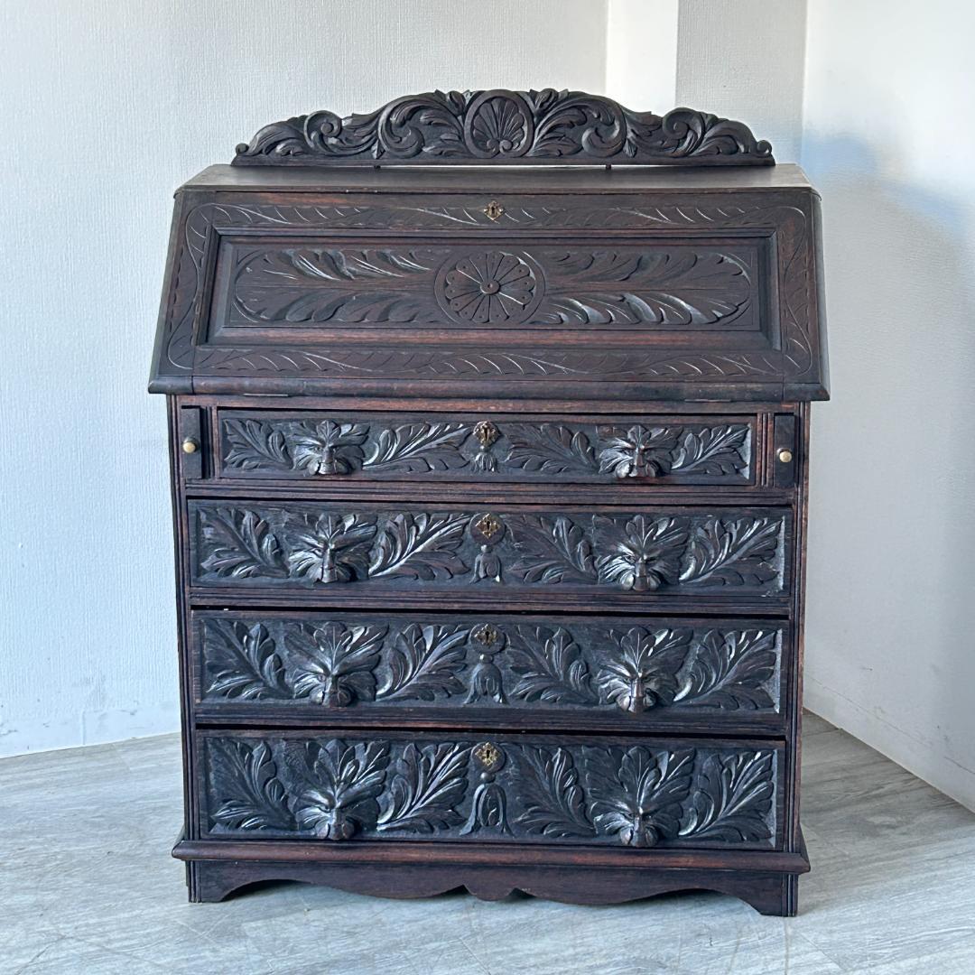 イギリス アンティーク家具 ビューロー　机 1900年頃 883A