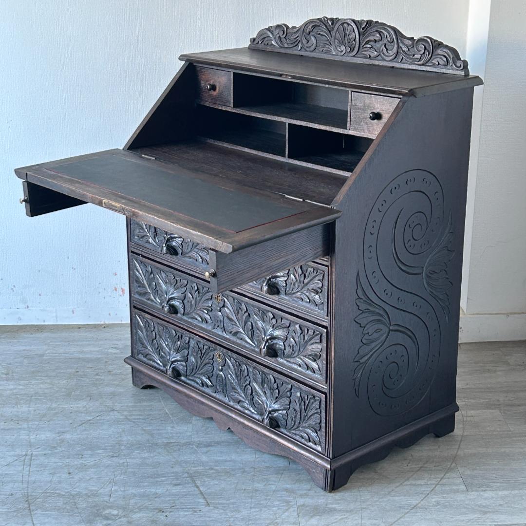 イギリス アンティーク家具 ビューロー　机 1900年頃 883A