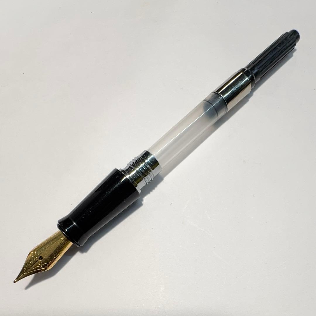 【稀少品】■天然素材 水牛角軸 万年筆 M 中字 Jowoペン先 新品■