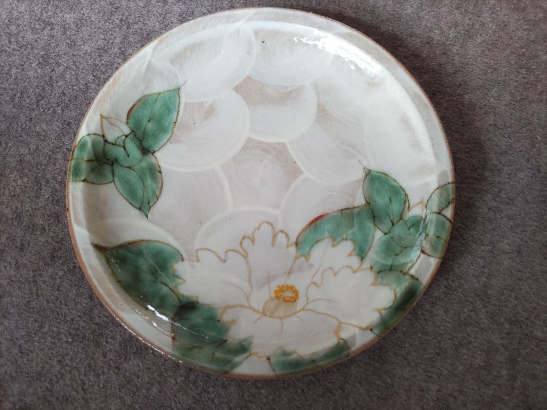 翌日発送　希少　先代作！陶葊・陶あん カップ＆ソーサー　牡丹絵　大振り