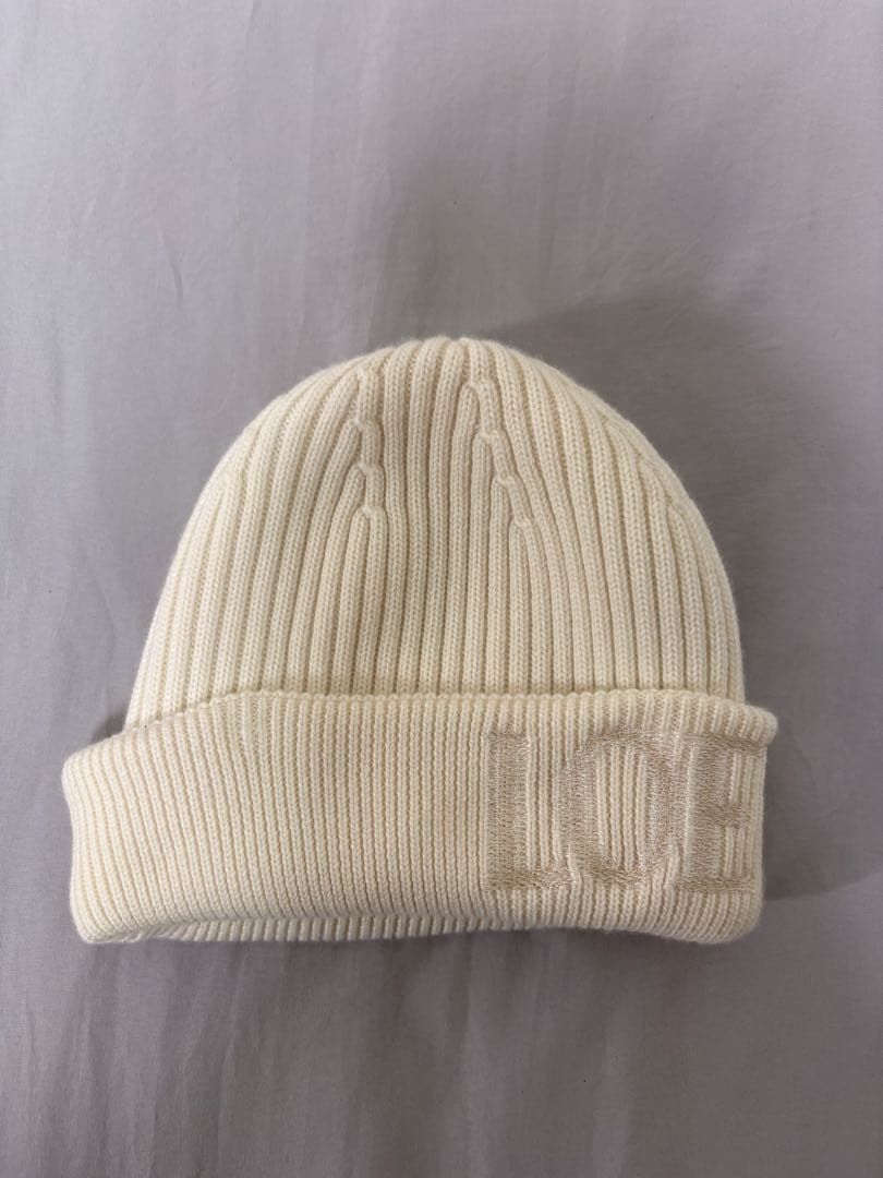 LOEWE ロエベ　ニット帽　ホワイト