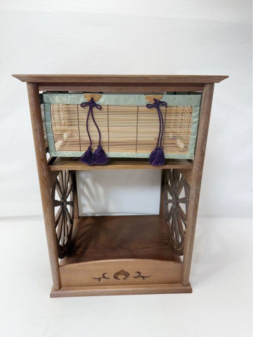 ほぼ未使用 茶道具 淡々斎好写 御幸棚 飾り棚 炉.風炉兼用 茶棚 紙箱