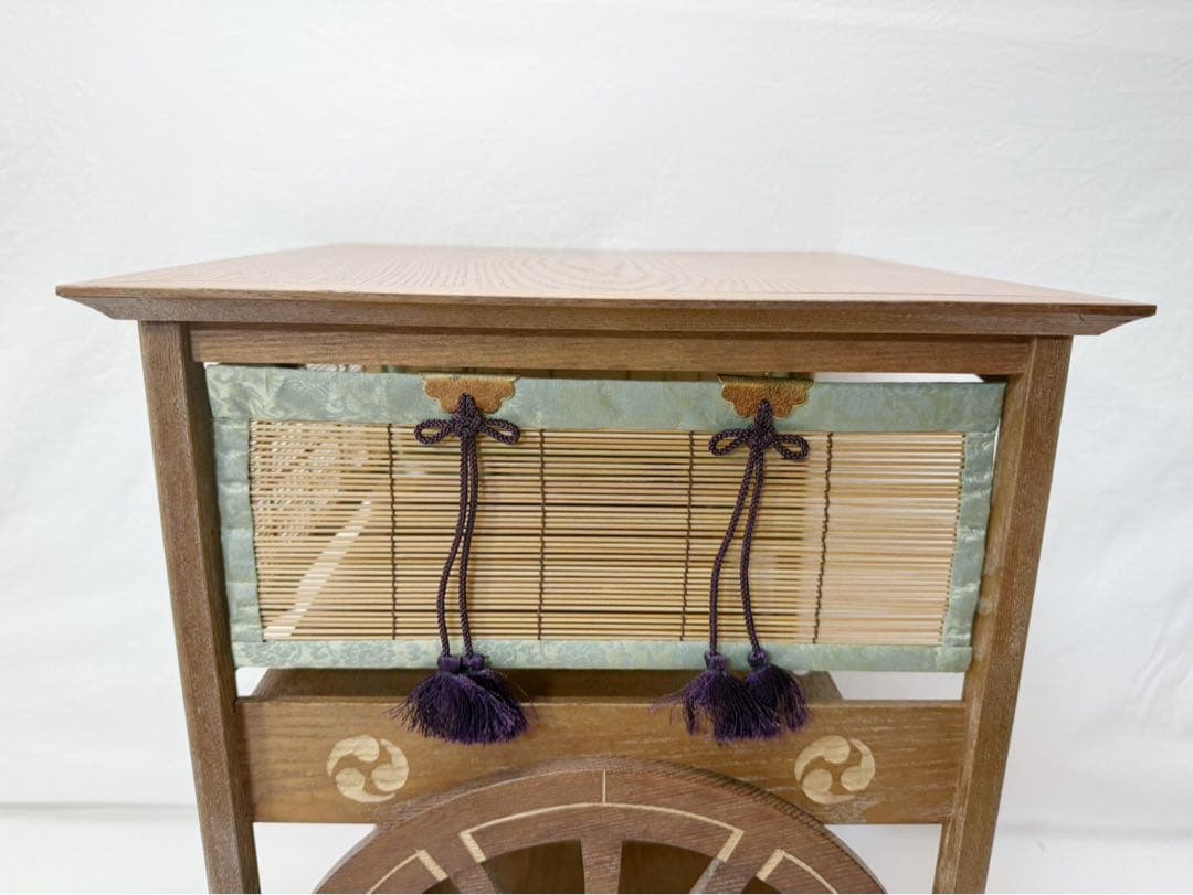 ほぼ未使用 茶道具 淡々斎好写 御幸棚 飾り棚 炉.風炉兼用 茶棚 紙箱