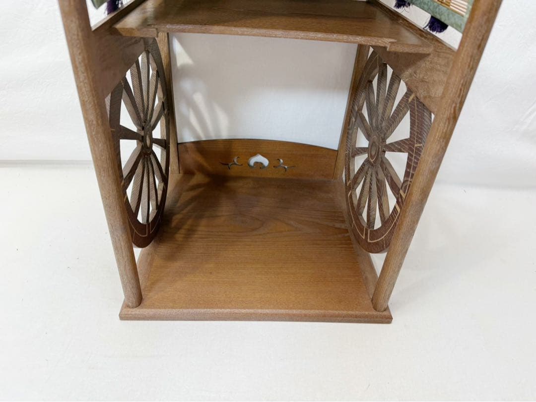 ほぼ未使用 茶道具 淡々斎好写 御幸棚 飾り棚 炉.風炉兼用 茶棚 紙箱