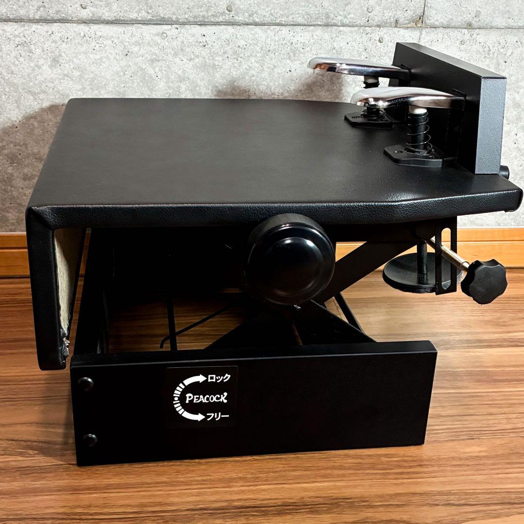 PEACOCK ピーコック ピアノ補助ペダル ブラック 補助台