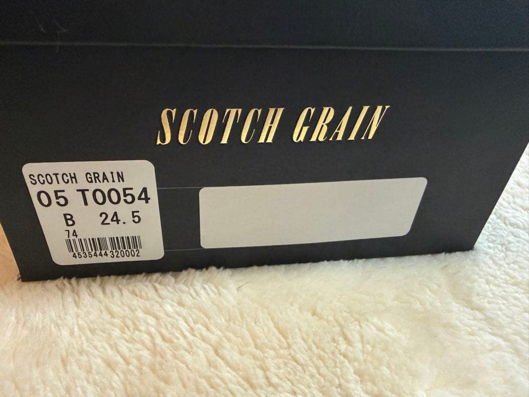 SCOTCH GRAIN プレーントゥ　24.5cm ブラック