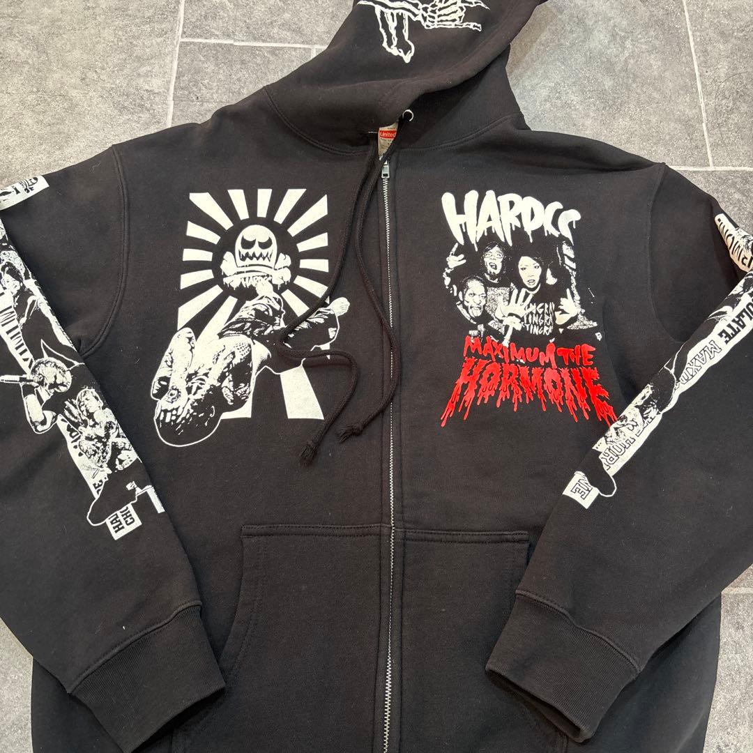 マキシマム ザ ホルモン ハードコアチョコレート ヘドバン大虐殺コラボパーカー