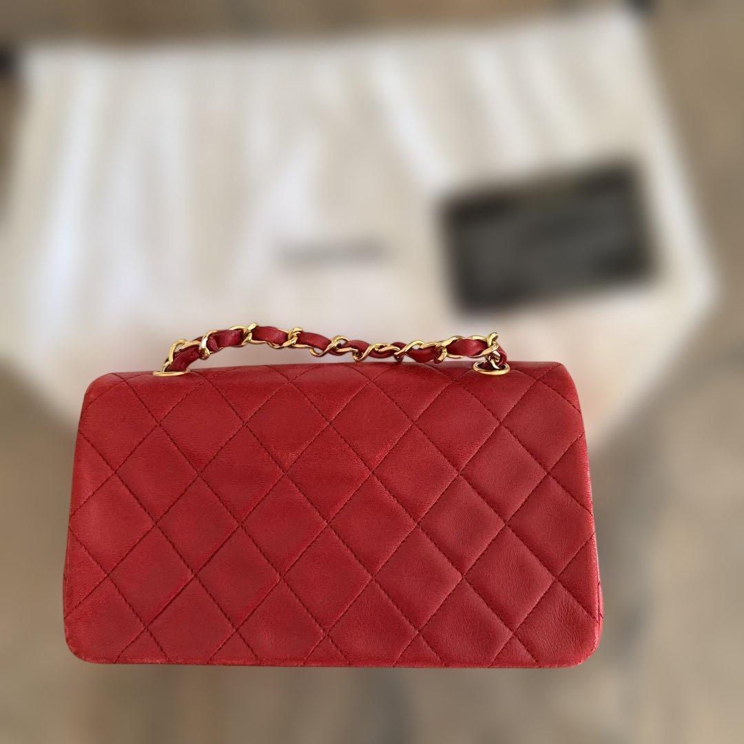 CHANELシャネル　マトラッセチェーンウォレット　プッシュロック　ラムスキン