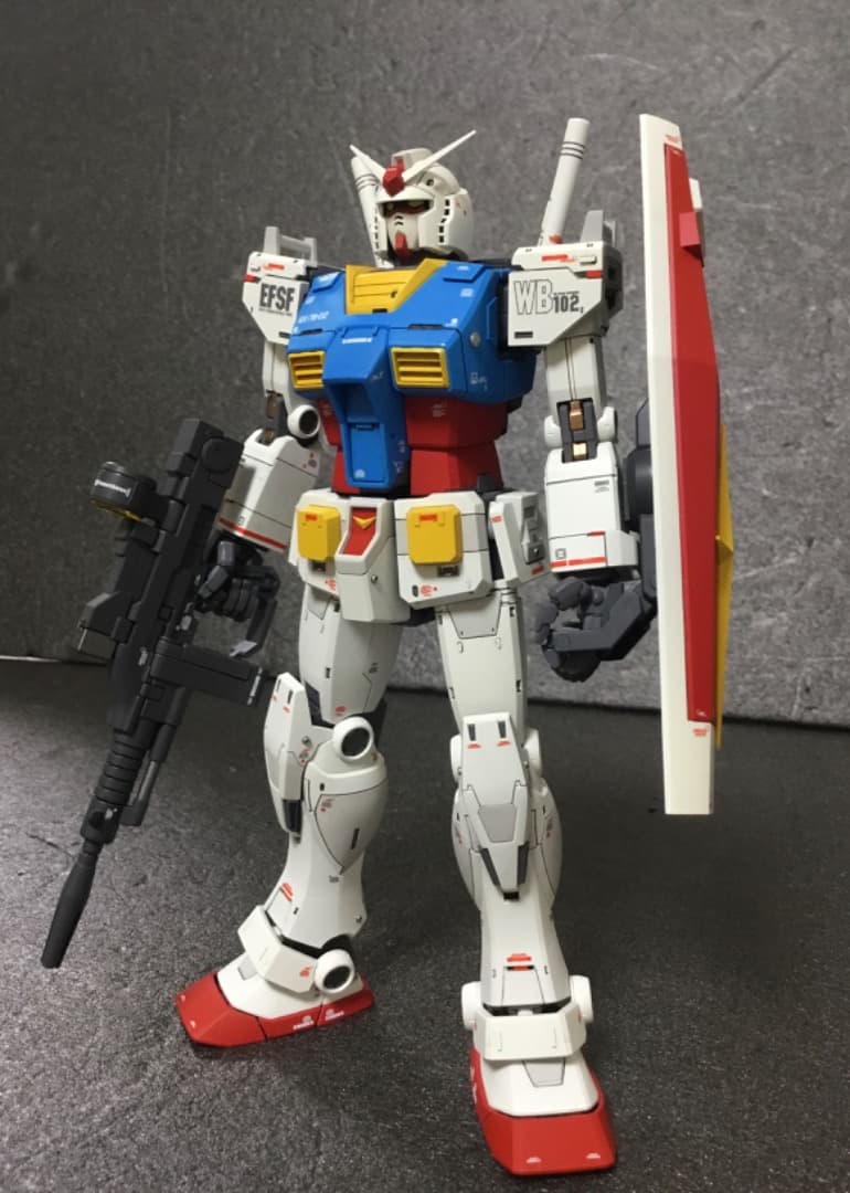 MG 1/100 RX-78-02 ガンダム オリジン 中期型 改修塗装済完成品