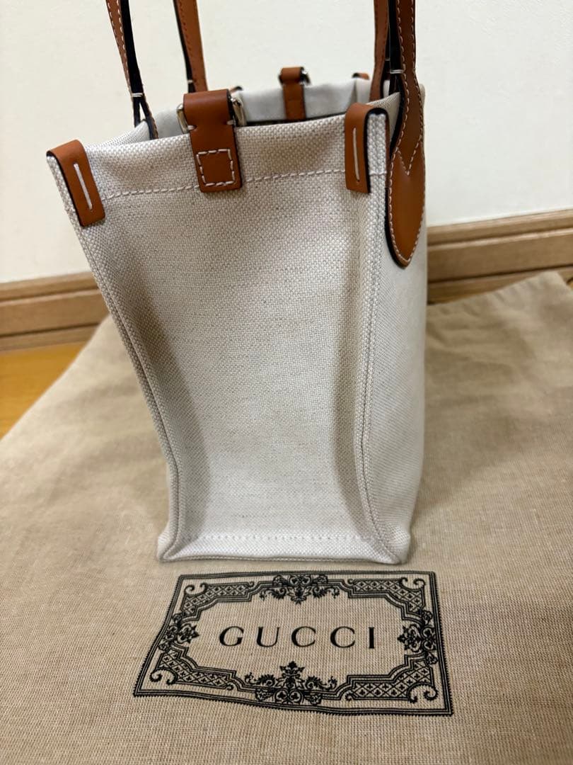 GUCCI キャンバス トートバッグ